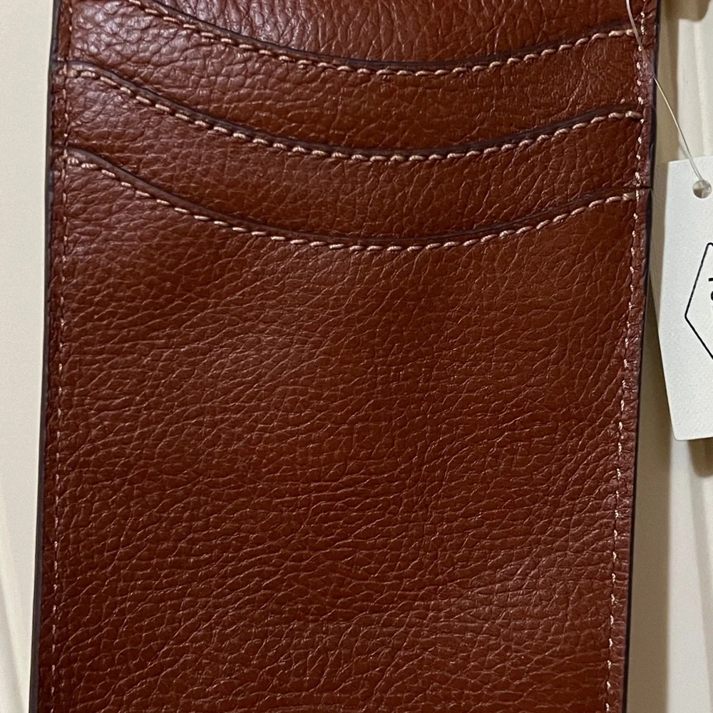 Fossil Rich Brown Leather Phone Holster